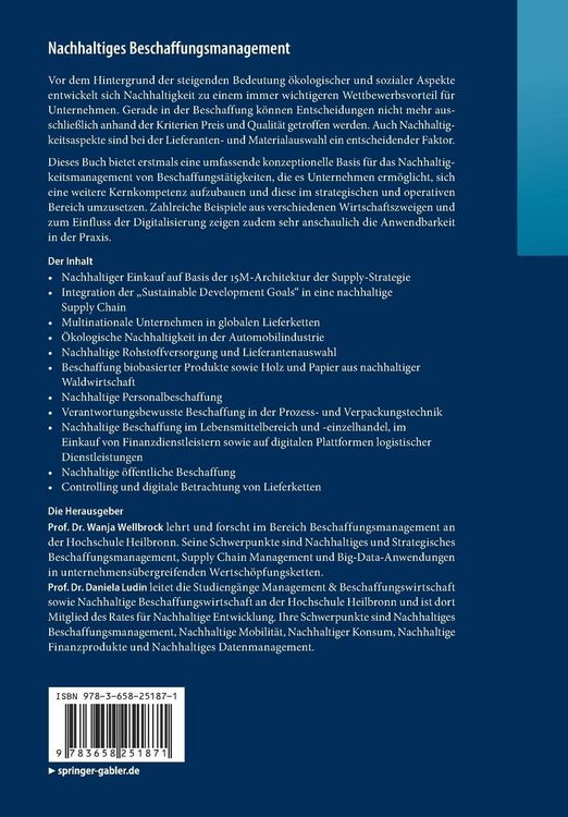 Produktbild: Nachhaltiges Beschaffungsmanagement