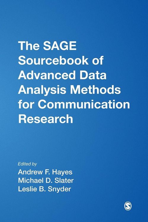 Produktbild: The SAGE Sourcebook of Advanced Data Analysis Methods for Communication Research