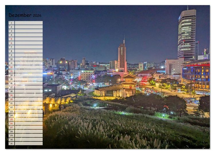 Produktbild: Seoul - Stadt der Kontraste (Wandkalender 2026 DIN A2 quer), CALVENDO Monatskalender