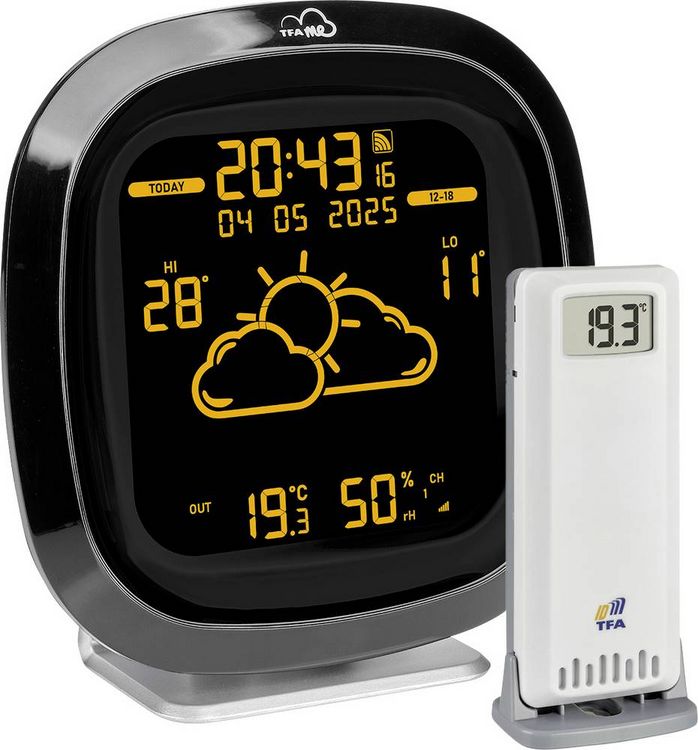 Produktbild: TFA Dostmann TFA.me ID-04 35.8102.01 WLAN-Wetterstation Vorhersage f&uuml;r 4 Tage Anzahl Sensoren max. 5