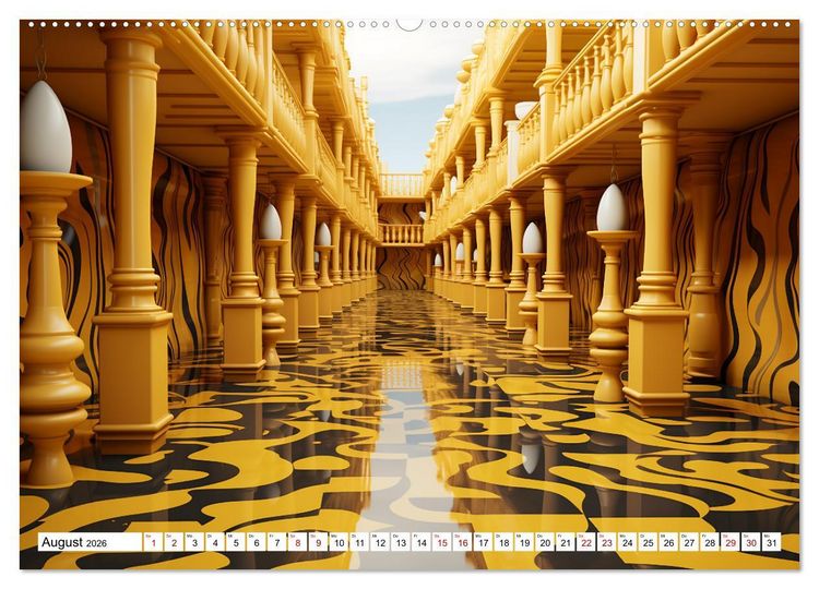 Produktbild: Illusionen aus Farben und Formen (Wandkalender 2026 DIN A2 quer), CALVENDO Monatskalender