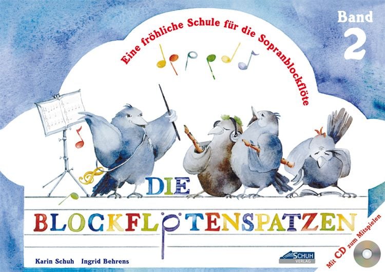 Produktbild: Die Blockflötenspatzen (mit Begleit-CD)