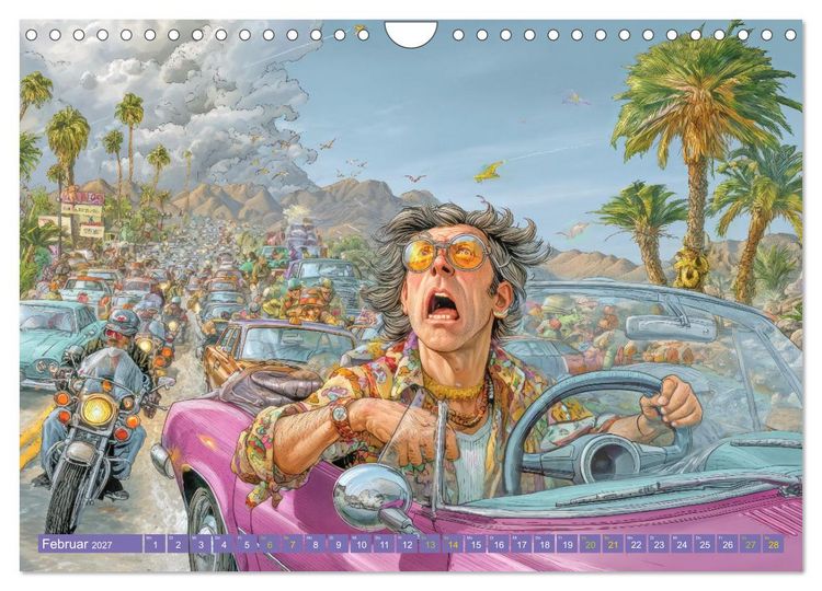 Produktbild: Verkehrschaos - Wahnsinn trifft Humor (Wandkalender 2027 DIN A4 quer), CALVENDO Monatskalender