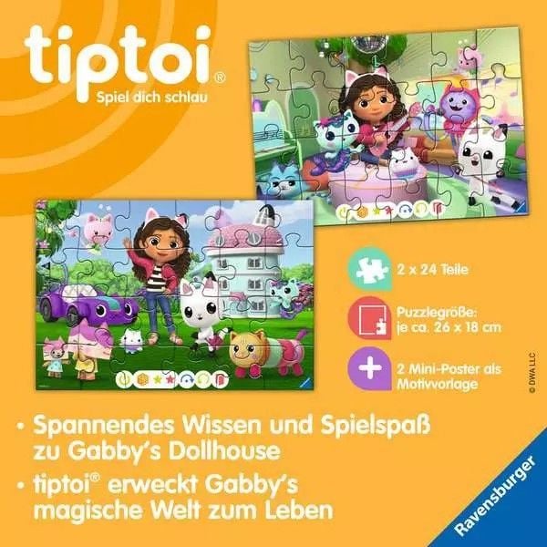 Produktbild: tiptoi&reg; Puzzle f&uuml;r kleine Entdecker: Gabby&rsquo;s Dollhouse - 2x24 Teile