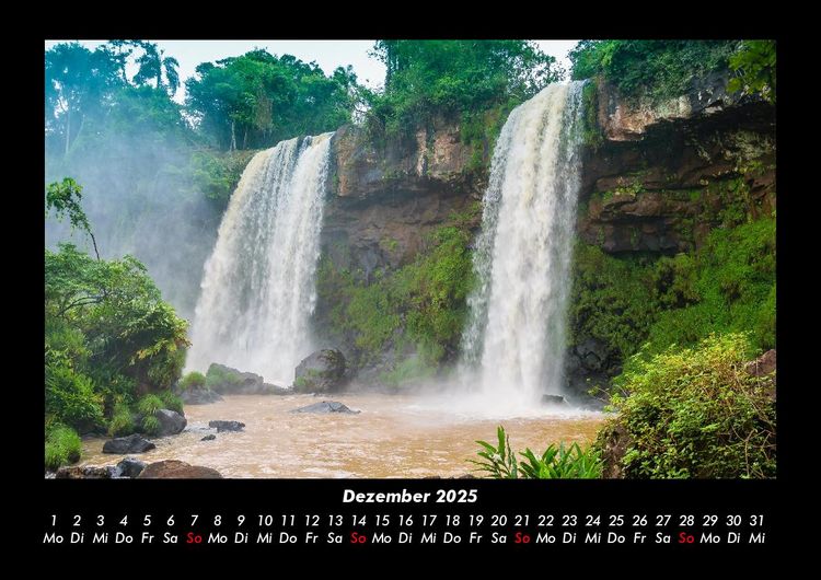 Produktbild: Wasserf&auml;lle 2025 Fotokalender DIN A3
