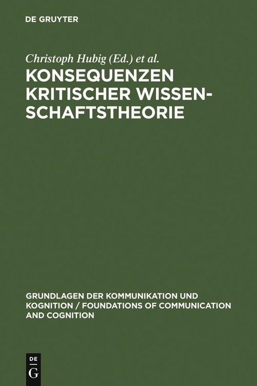 Produktbild: Konsequenzen kritischer Wissenschaftstheorie