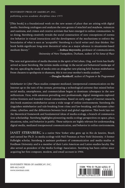 Produktbild: Misbehavior in Cyber Places