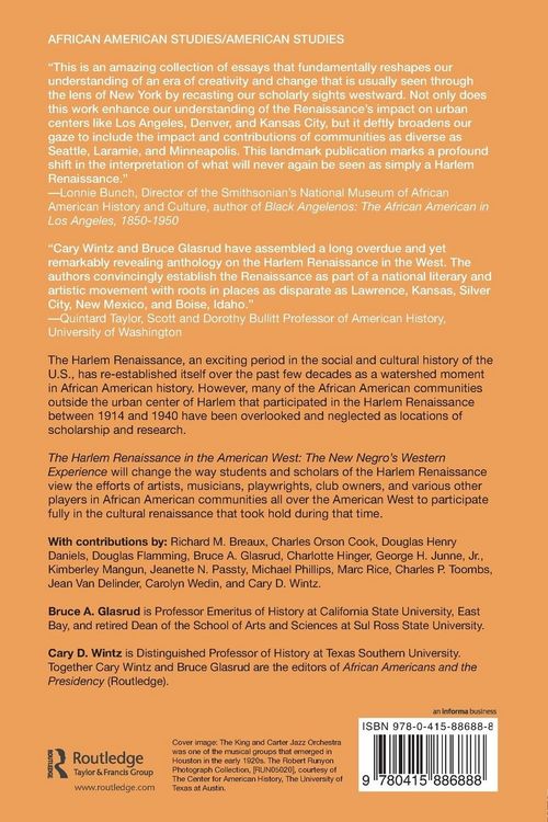 Produktbild: The Harlem Renaissance in the American West
