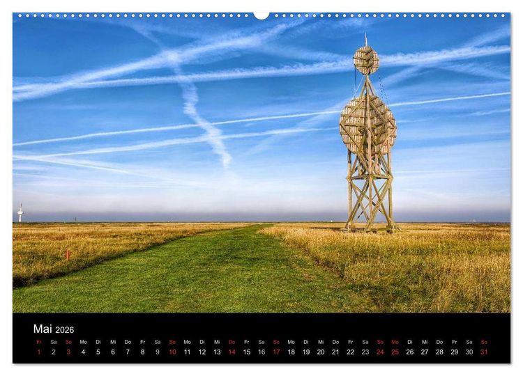 Produktbild: Zeit f&uuml;r... Insel Neuwerk - Kulturlandschaft im Wattenmeer (Wandkalender 2026 DIN A2 quer), CALVENDO Monatskalender