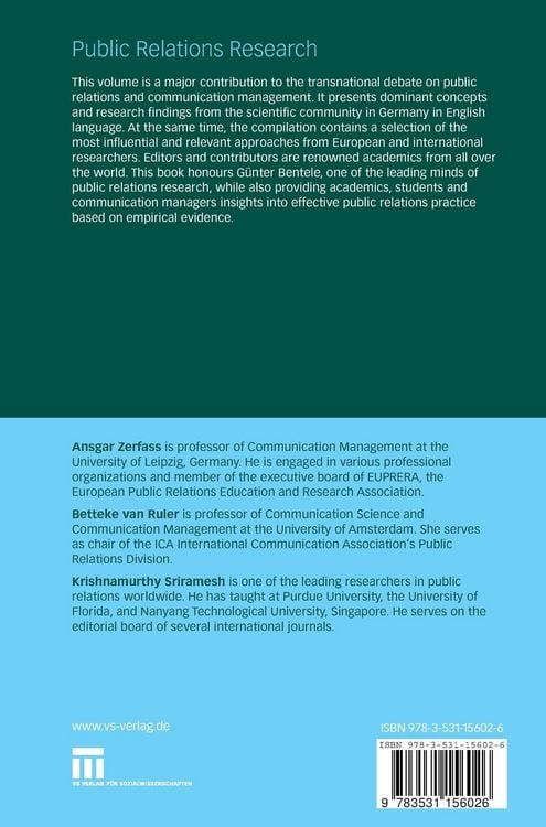 Produktbild: Public Relations Research