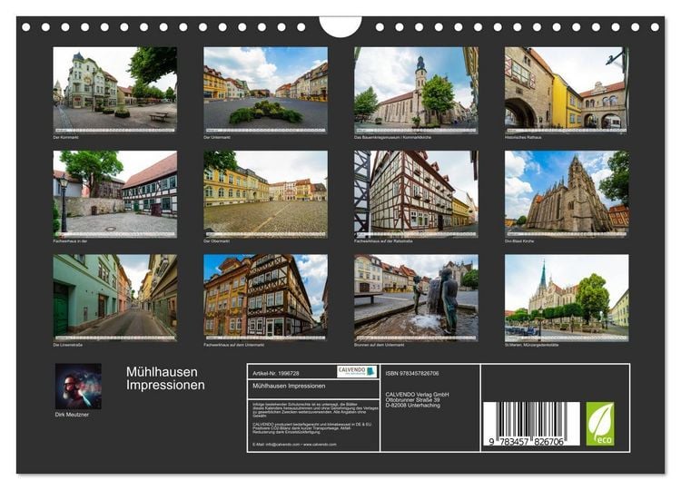 Produktbild: M&uuml;hlhausen Impressionen (Wandkalender 2026 DIN A4 quer), CALVENDO Monatskalender