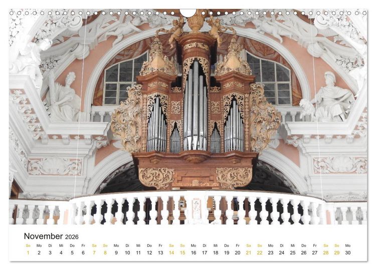 Produktbild: Fantastische Welt der Orgeln (Wandkalender 2026 DIN A3 quer), CALVENDO Monatskalender
