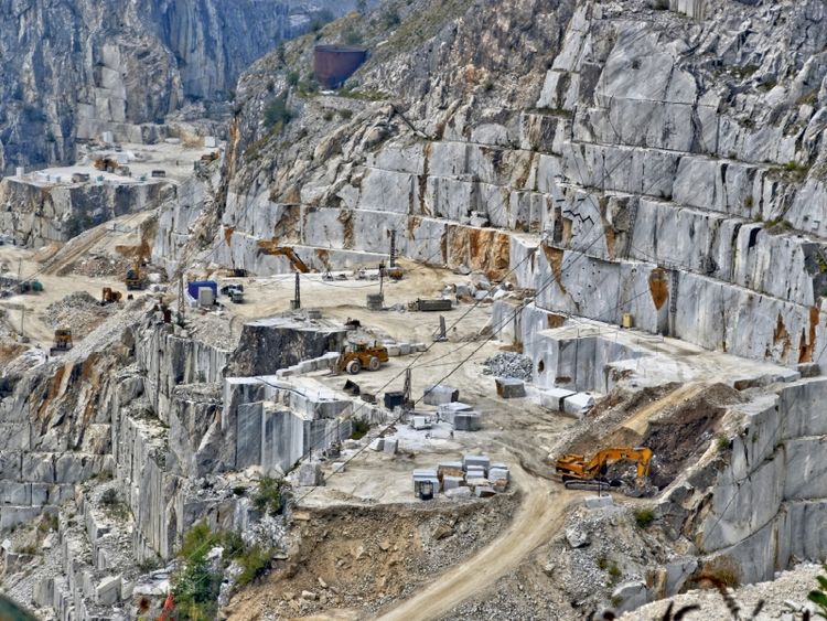 Produktbild: CALVENDO Puzzle Carrara Abbauterrasse | 1000 Teile Lege-Gr&ouml;&szlig;e 64 &times; 48 cm Foto-Puzzle f&uuml;r gl&uuml;ckliche Stunden