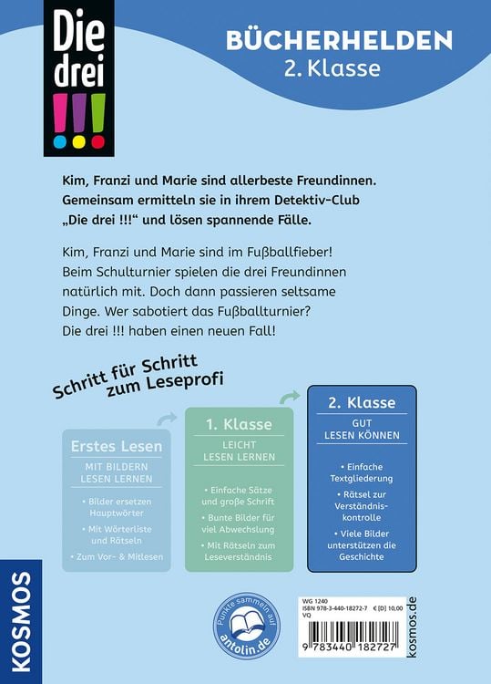Produktbild: Die drei !!!, B&uuml;cherhelden 2. Klasse, Falsches Spiel beim Fu&szlig;ball