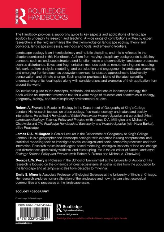 Produktbild: The Routledge Handbook of Landscape Ecology
