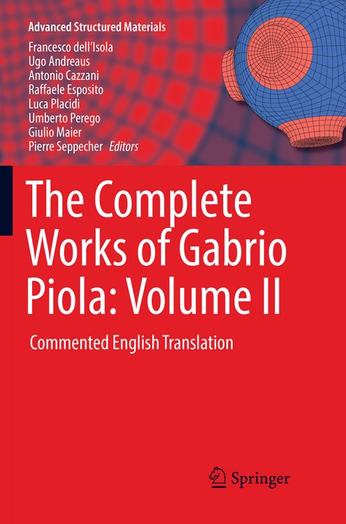 Produktbild: The Complete Works of Gabrio Piola: Volume II