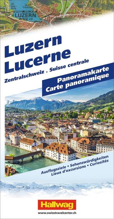 Produktbild: Hallwag Panoramakarte Luzern