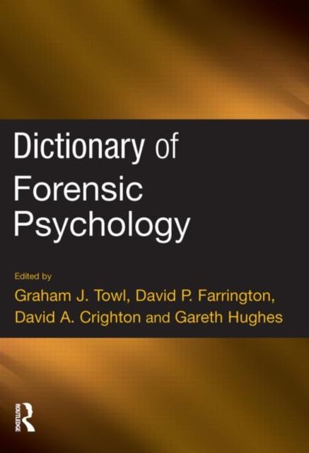 Produktbild: Dictionary of Forensic Psychology