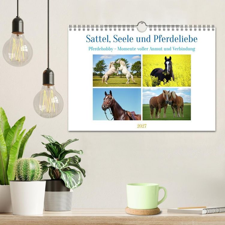 Produktbild: Sattel, Seele und Pferdeliebe (Wandkalender 2027 DIN A4 quer), CALVENDO Monatskalender