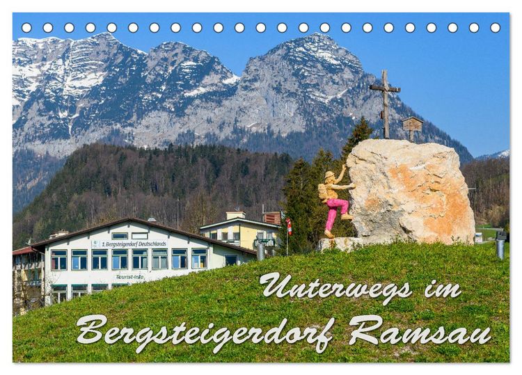 Produktbild: Unterwegs im Bergsteigerdorf Ramsau (Tischkalender 2026 DIN A5 quer), CALVENDO Monatskalender