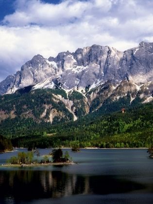 Produktbild: CALVENDO Puzzle Eibsee an der Zugspitze | 1000 Teile Lege-Gr&ouml;&szlig;e 64x48cm Foto-Puzzle f&uuml;r gl&uuml;ckliche Stunden