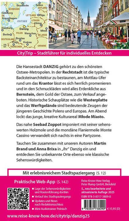 Produktbild: Reise Know-How CityTrip Danzig