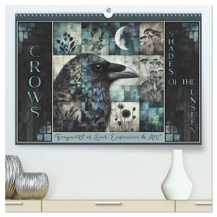 Produktbild: Crows. Shades of the Unseen. Art. (High Quality Premium Wall Calendar 2026 DIN A2 landscape),CALVENDO 12 Month Wall Calendar