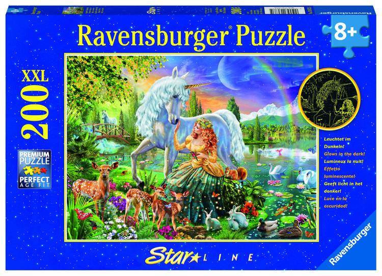 Produktbild: Puzzle Ravensburger Magische Begegnung 200 Teile XXL Color Starline