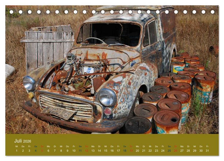 Produktbild: Alte Autos aus Europa (Tischkalender 2026 DIN A5 quer), CALVENDO Monatskalender