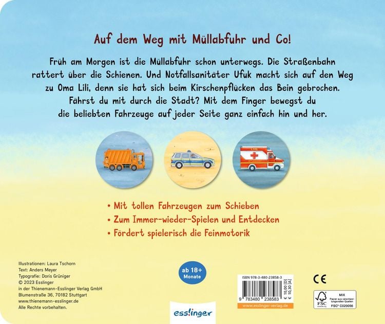 Produktbild: Meine Schiebebahn-Pappe: Fahr mit in der Stadt