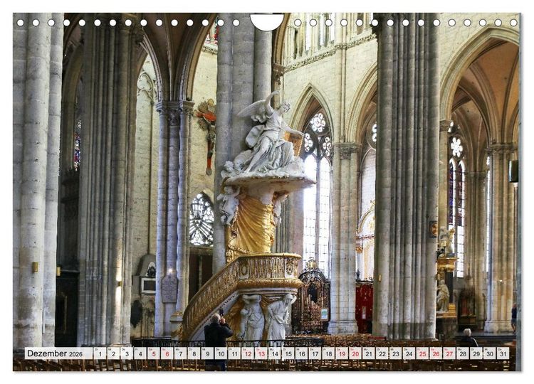 Produktbild: Amiens - geschichtstr&auml;chtig, malerisch, authentisch (Wandkalender 2026 DIN A4 quer), CALVENDO Monatskalender