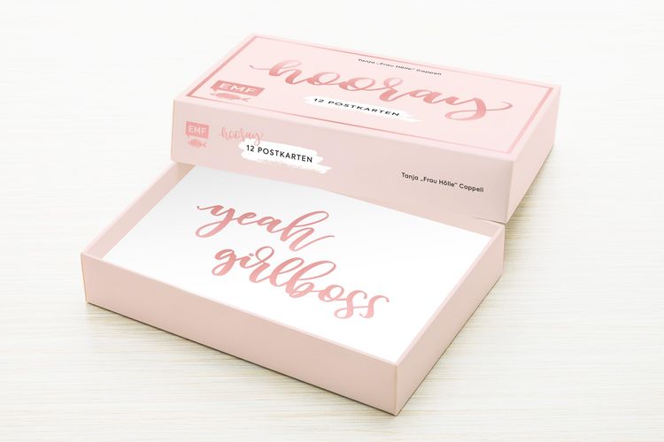Produktbild: Hooray &ndash; 12 Handlettering Postkarten: Tanja "Frau H&ouml;lle" Cappell