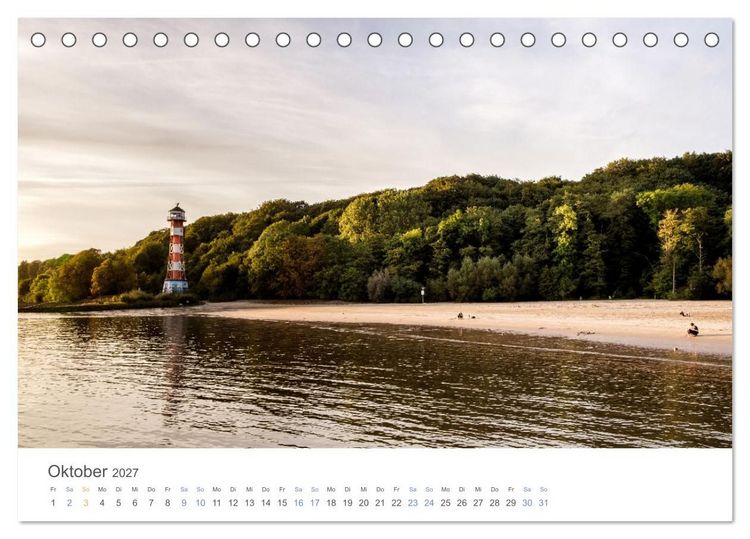 Produktbild: Die Elbmetropole Hamburg (Tischkalender 2027 DIN A5 quer), CALVENDO Monatskalender