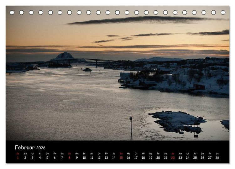 Produktbild: Norwegen (Tischkalender 2026 DIN A5 quer), CALVENDO Monatskalender