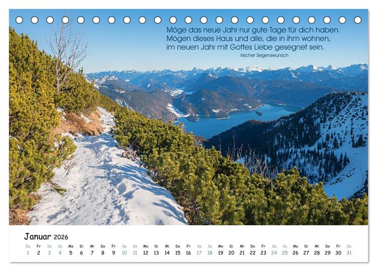 Produktbild: Christliche Bildpoesie 2026 (Tischkalender 2026 DIN A5 quer), CALVENDO Monatskalender