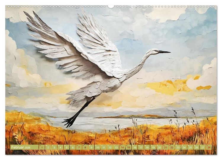 Produktbild: Kunstvolle Horizonte (hochwertiger Premium Wandkalender 2026 DIN A2 quer), Kunstdruck in Hochglanz