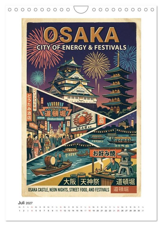 Produktbild: Sehnsucht Japan &ndash; Die Mid-Century Collection (Wandkalender 2027 DIN A4 hoch), CALVENDO Monatskalender