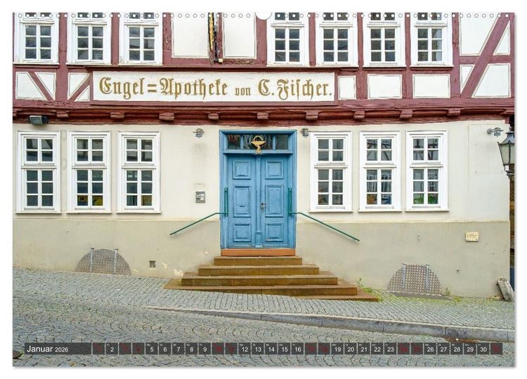 Produktbild: Ein Blick auf Homberg an der Efze in Farbe (Wandkalender 2026 DIN A2 quer), CALVENDO Monatskalender