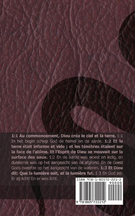 Produktbild: La Bible / De Bijbel - Le premier livre de Mo&iuml;se (la Gen&egrave;se) / Het eerste boek van Mozes (Genesis)