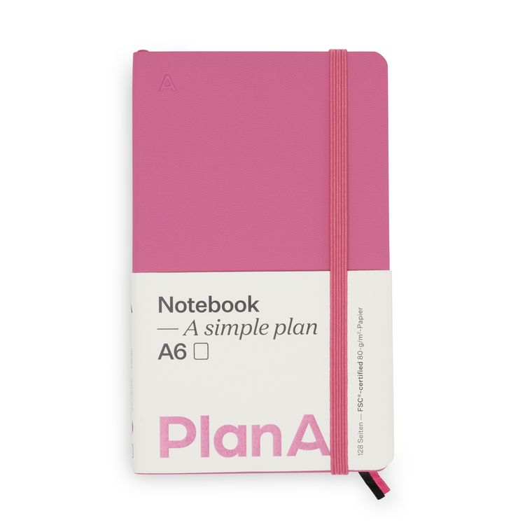 Produktbild: Notizbuch A6 Softcover Candy Pink Blanko, 128 Seiten
