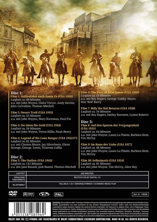 US Western - Die besten Klassiker [3 DVDs]