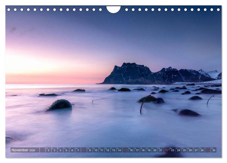 Produktbild: Lofoten - From Dusk Till Dawn (Wandkalender 2026 DIN A4 quer), CALVENDO Monatskalender