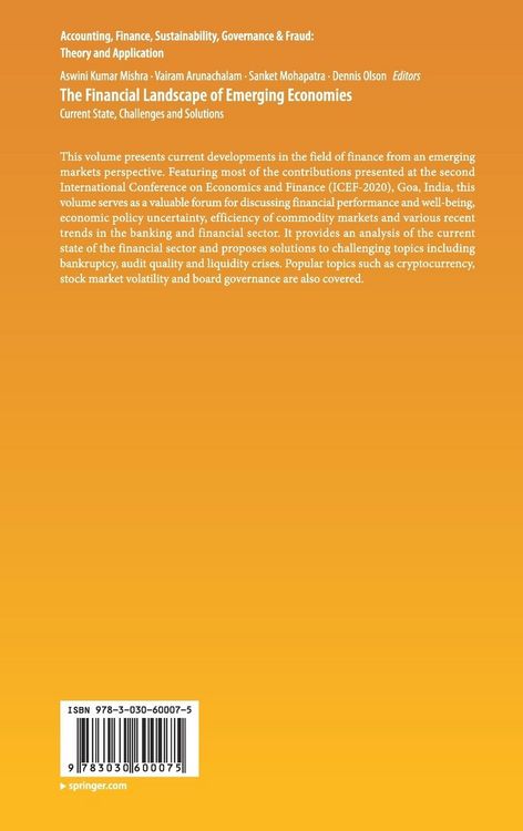 Produktbild: The Financial Landscape of Emerging Economies