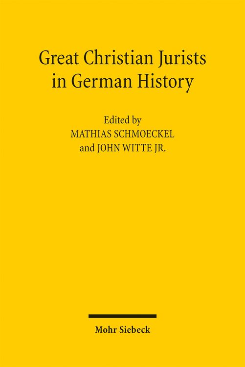 Produktbild: Great Christian Jurists in German History