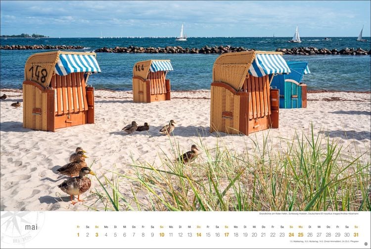 Produktbild: Ostsee Globetrotter Kalender 2026 - Von behaglichen Strandkörben und rauen Küsten