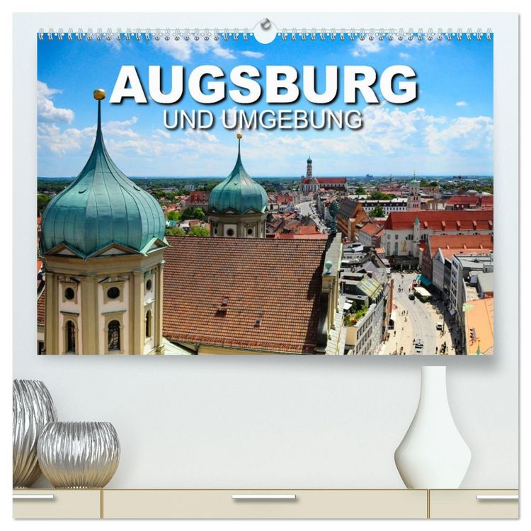 Produktbild: Augsburg und Umgebung (hochwertiger Premium Wandkalender 2027 DIN A2 quer), Kunstdruck in Hochglanz
