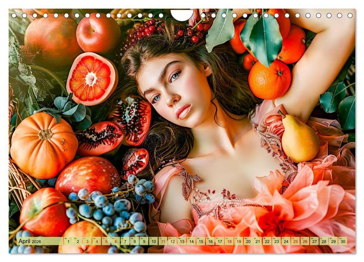 Produktbild: Obstk&ouml;nigin - Fruchtig, floral und voller Sch&ouml;nheit (Wandkalender 2026 DIN A4 quer), CALVENDO Monatskalender