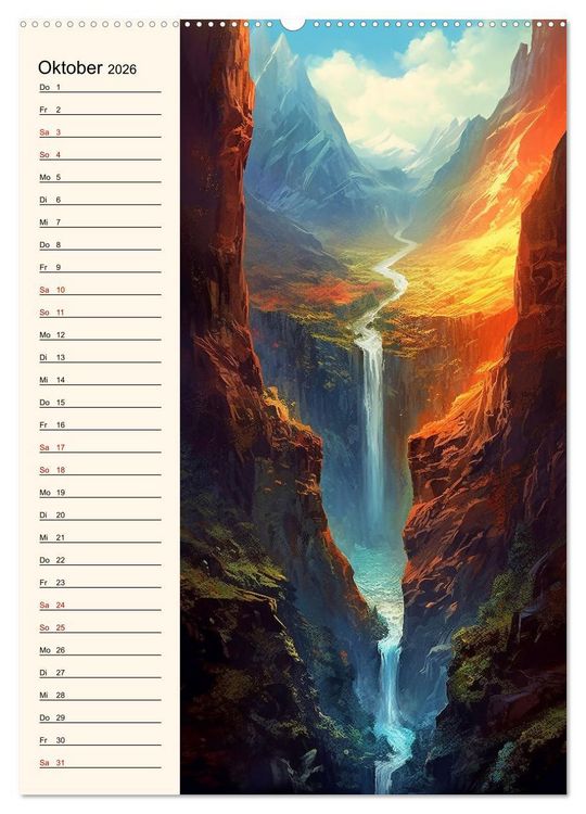 Produktbild: Von oben und unten (Wandkalender 2026 DIN A2 hoch), CALVENDO Monatskalender