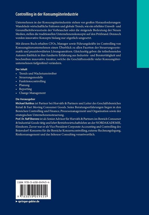 Produktbild: Controlling in der Konsumg&uuml;terindustrie