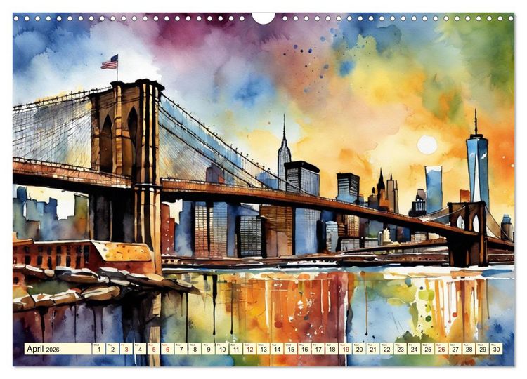 Produktbild: The most famous bridges in the world (Wall Calendar 2026 DIN A3 landscape), CALVENDO 12 Month Wall Calendar